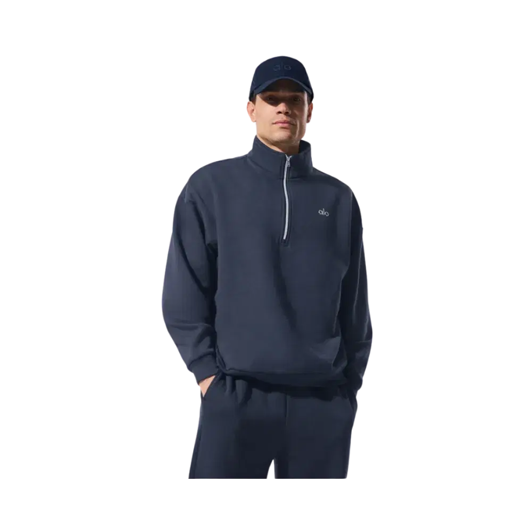 Alo Accolade 1/4 Zip Pullover Navy Price in India | Culture Circle